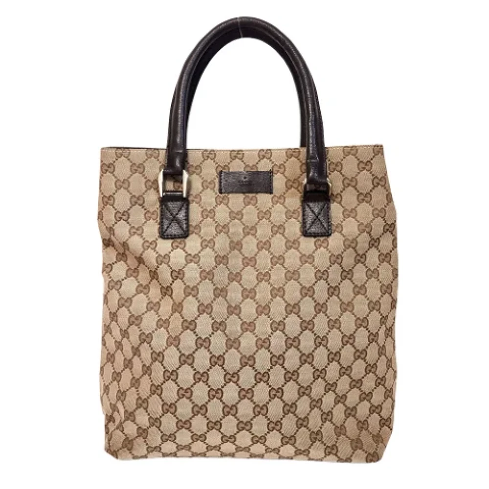 Gucci Vintage Pre-owned Canvas totes Beige Dames