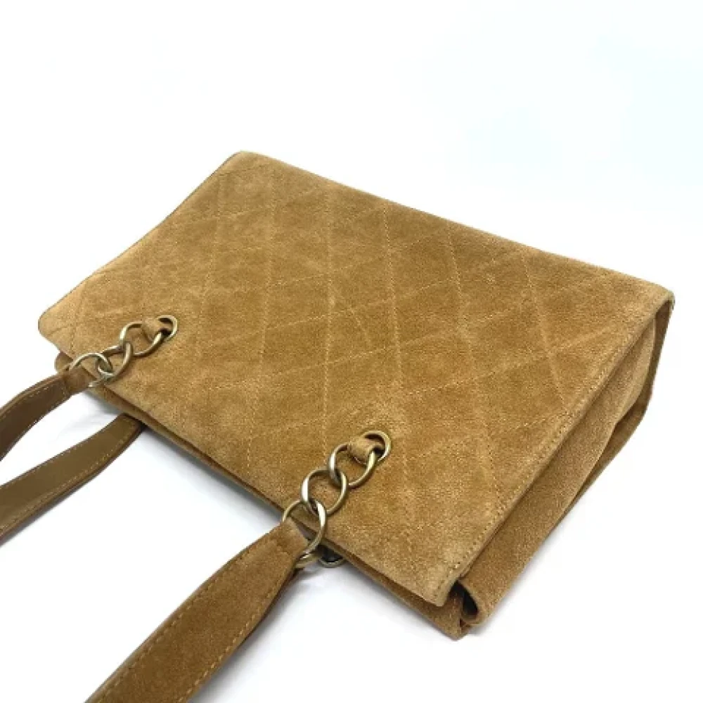 Chanel Vintage Pre-owned Suede chanel-bags Brown Dames