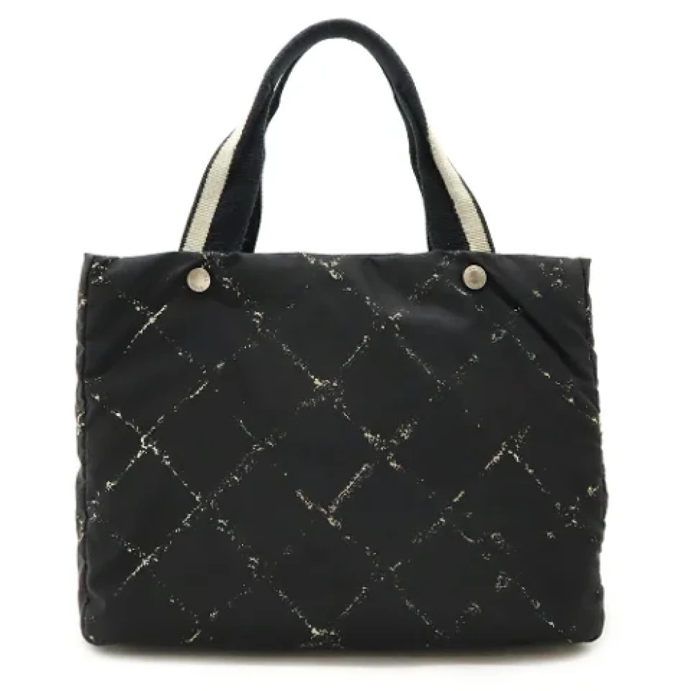 Chanel Vintage Pre-owned Nylon chanel-bags Black Dames