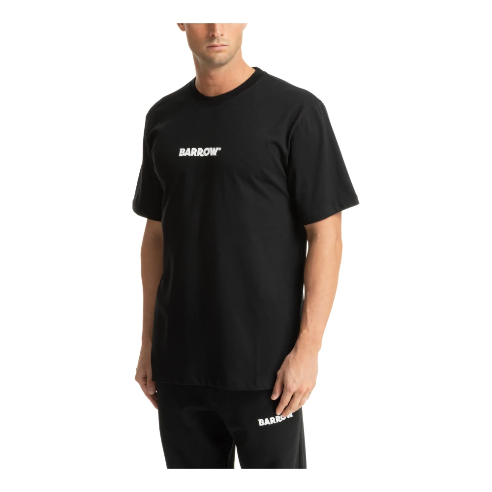 Barrow Effen Logo T-shirt Black Heren