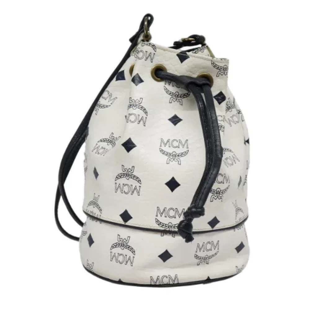 MCM Pre-owned Leather shoulder-bags White Dames