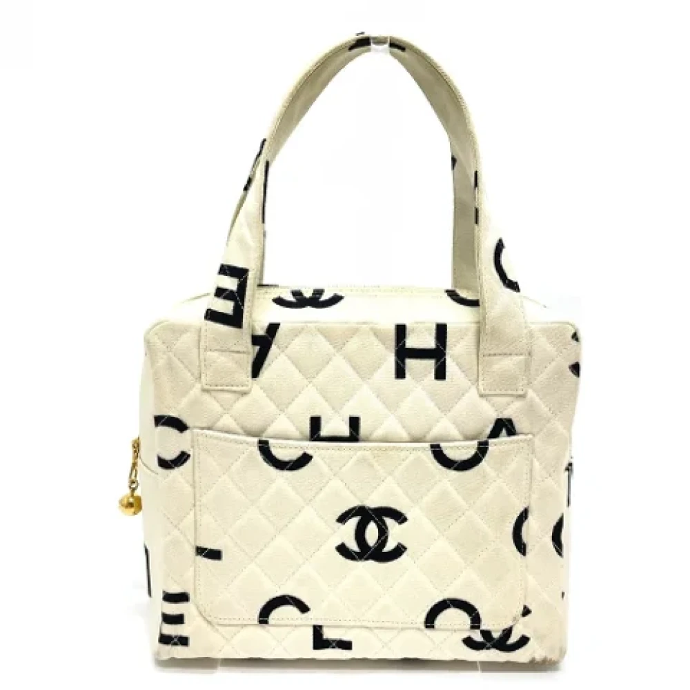 Chanel Vintage Pre-owned Cotton chanel-bags White Dames