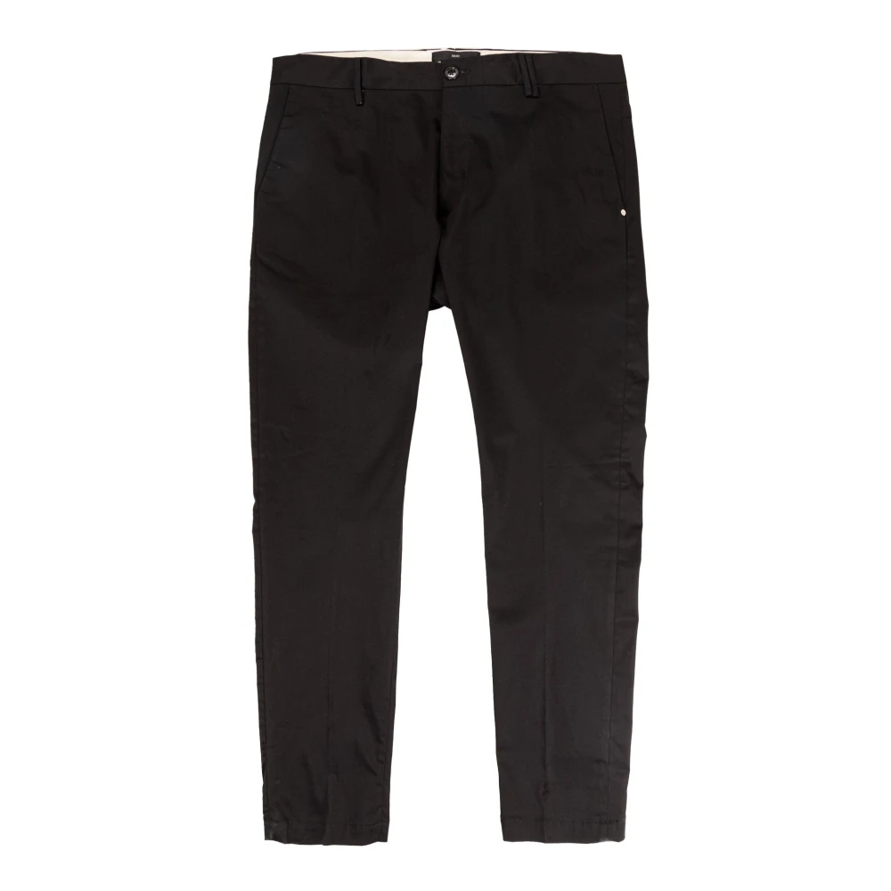 Liu Jo Elegante katoenen chino broek Black Heren