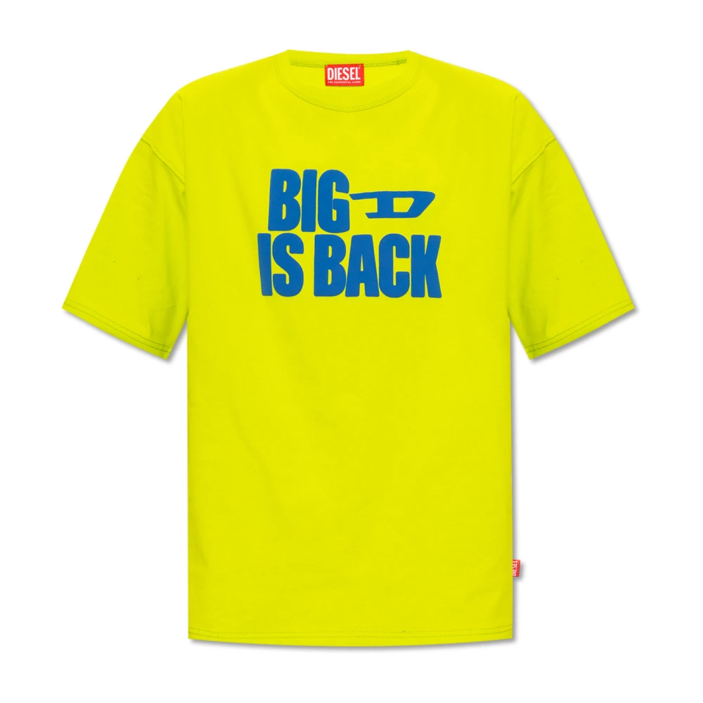 Diesel T-Boxt-Back T-shirt Yellow Heren