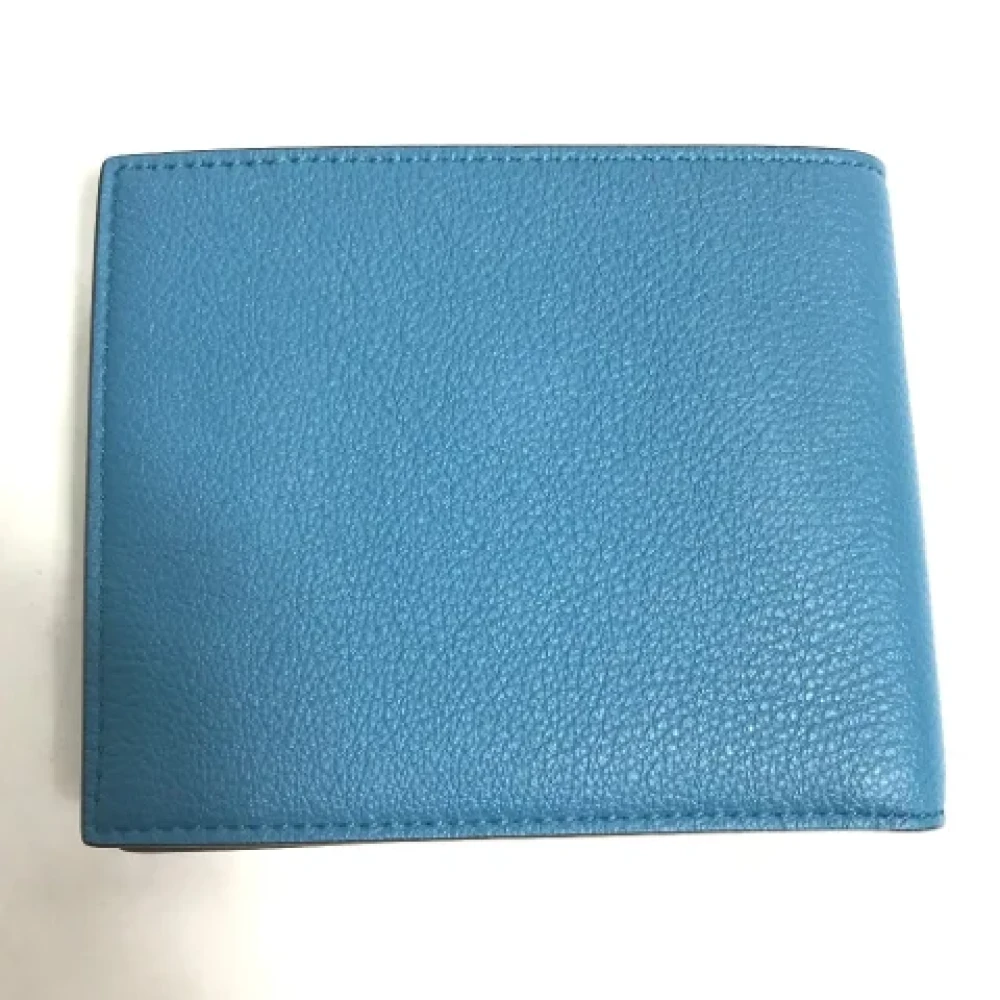 Gucci Vintage Pre-owned Leather wallets Blue Heren