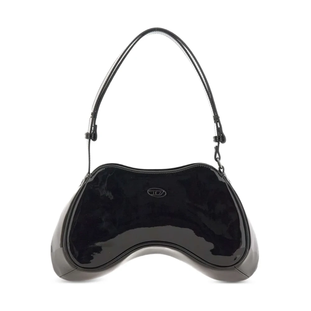 Diesel Vrouw Zwart Tassen Dames, One Size, Play Shoulder