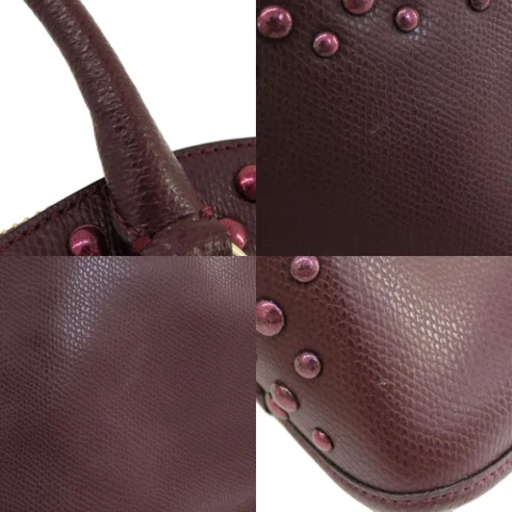 Coach Pre-owned Leather handbags Red Dames