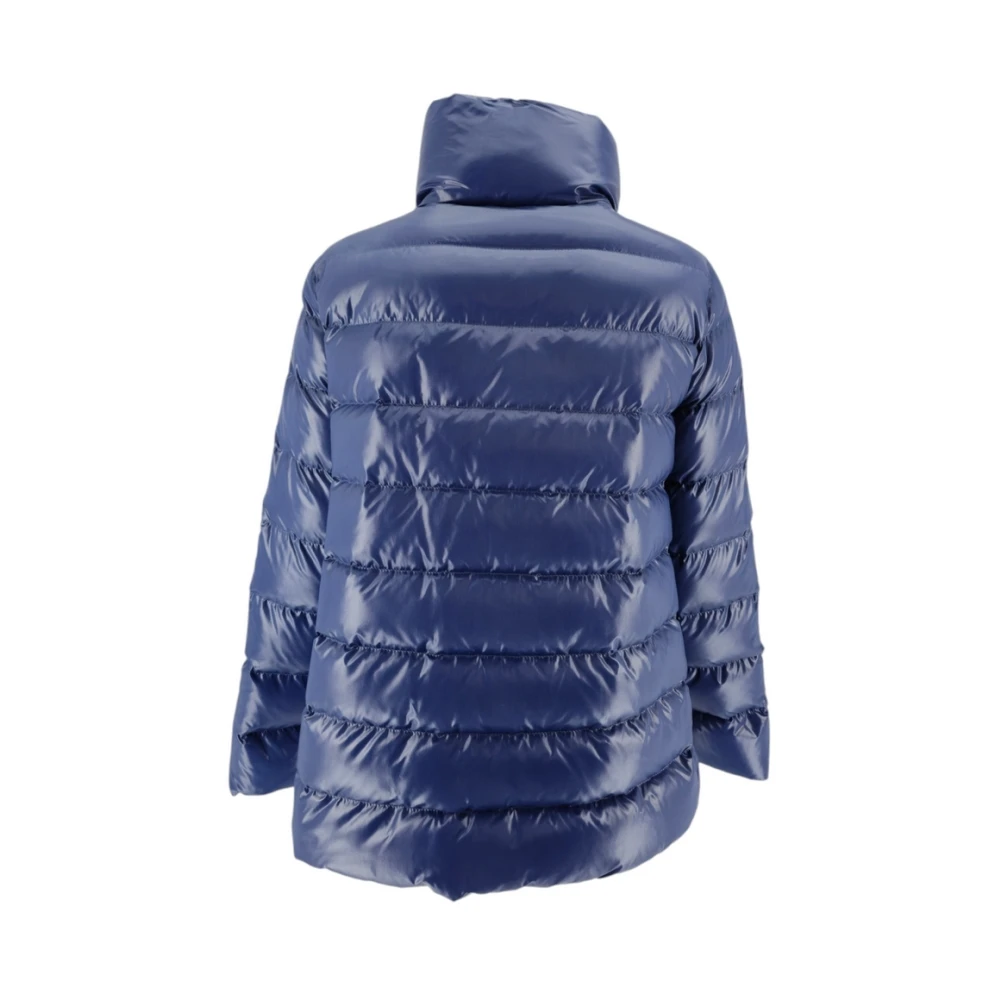 Fay Blauwe Dames Puffer Jas Haak Blue Dames