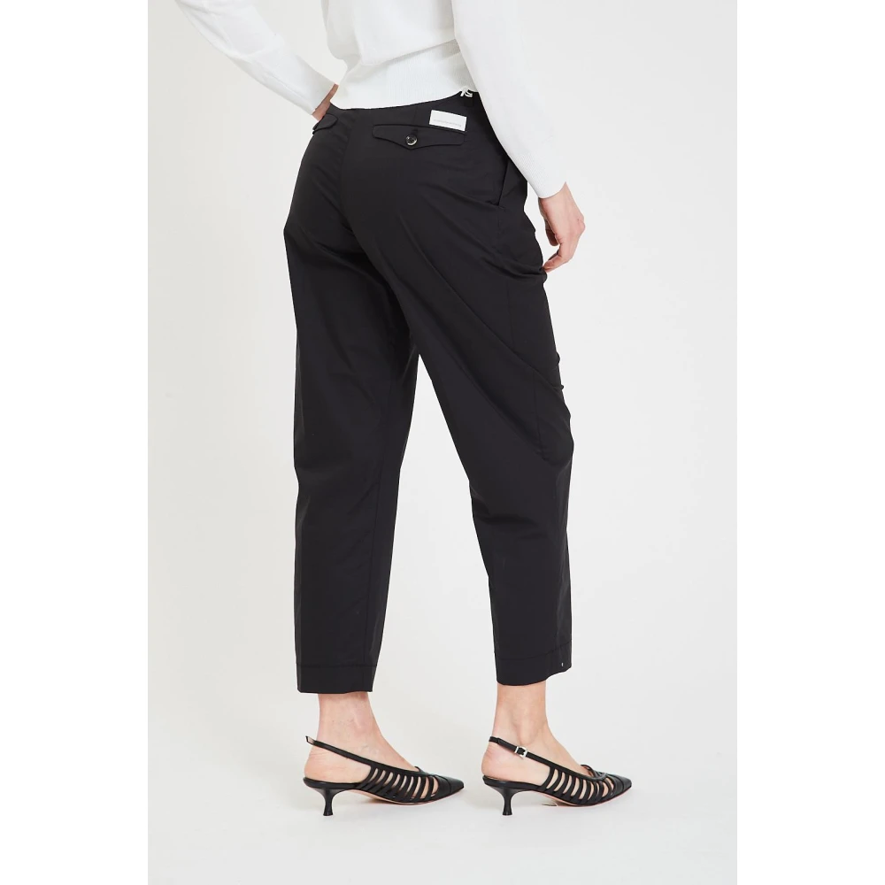 Nine In The Morning Hoge Taille Slim Fit Blauwe Broek Black Dames