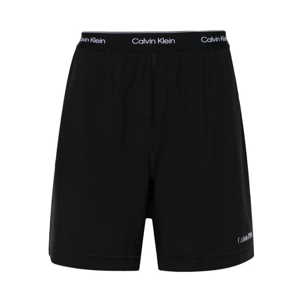 Calvin Klein Sportieve Logo Shorts Black Heren