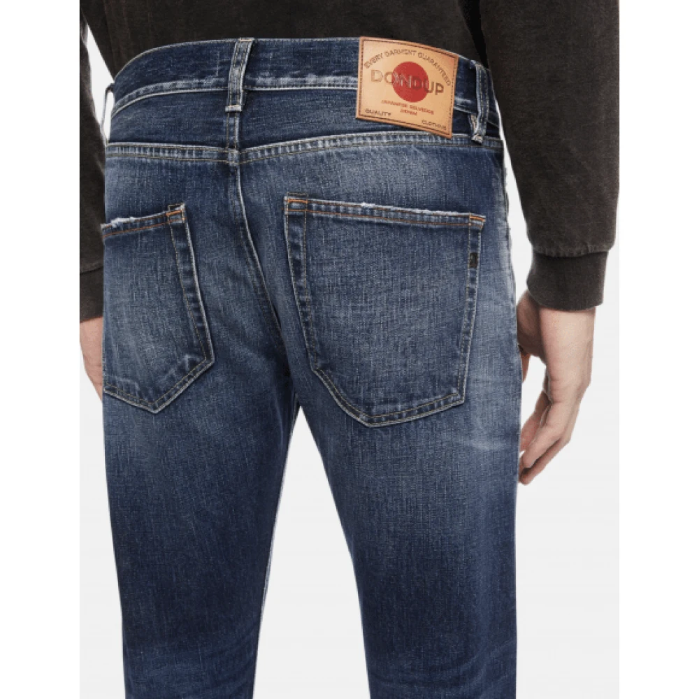 Dondup Icon Regular-Fit Selvedge Jeans Blue Heren