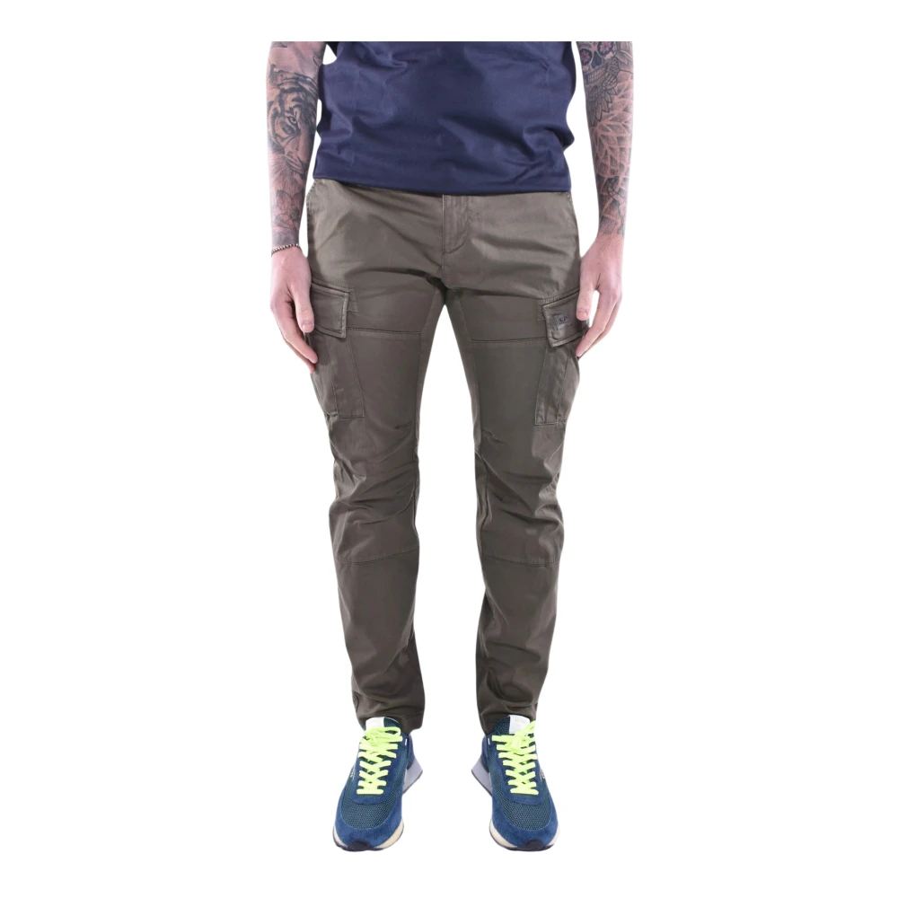 C.p. Company Men's Green Stretch Sateen Lens Cargo Trousers - Slim-Fit Trousers - Xl - Trousers