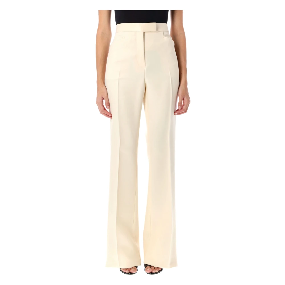 Tom Ford Elegante Witte Tuxedo Broek White Dames