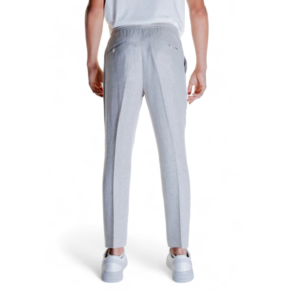Antony Morato Heren Linnenmix Broek Beige Heren