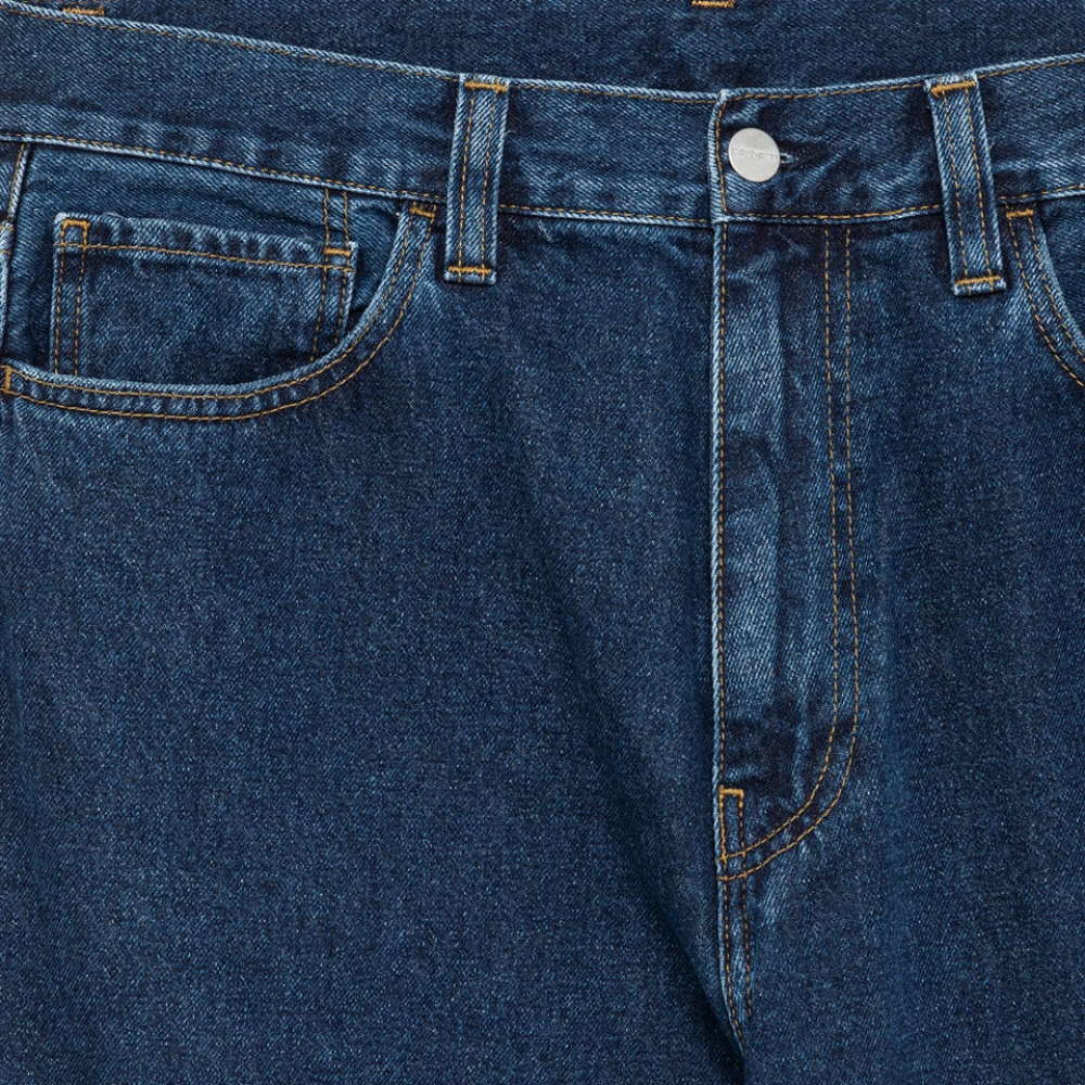 Carhartt WIP Rinse Wash Straight Jeans Blue Heren