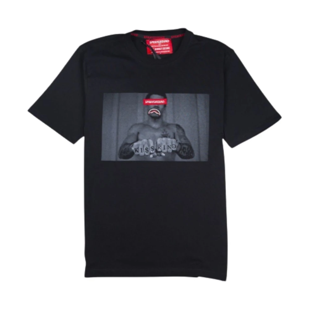 Sprayground Zwarte Heren T-shirt Black Heren