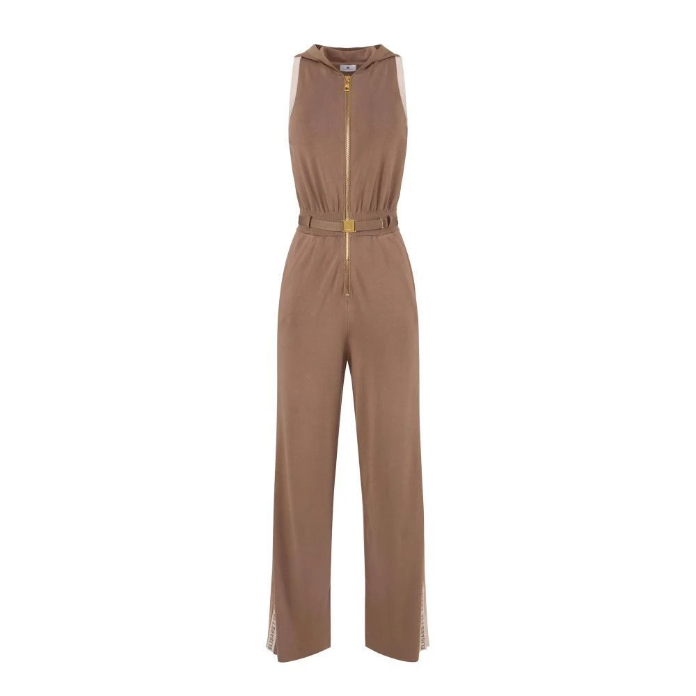 Elisabetta Franchi Women's Beige Knit Jumpsuit