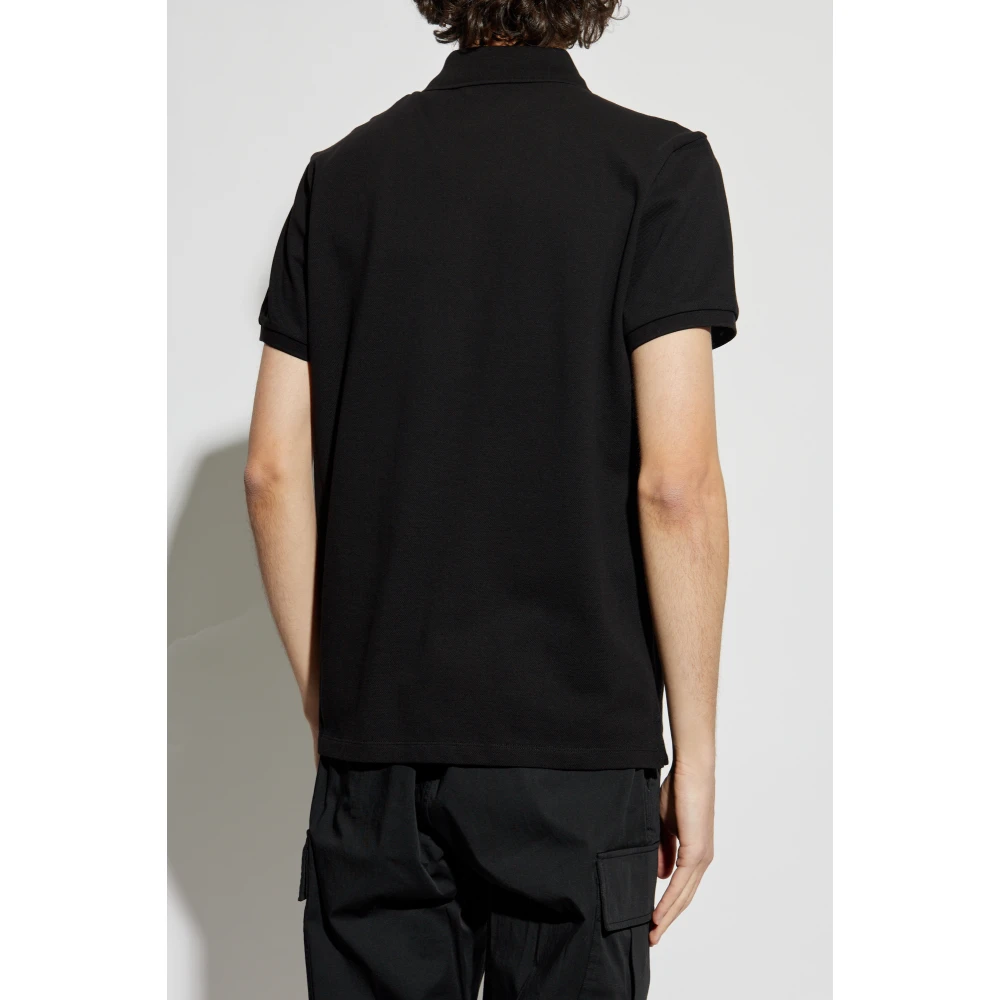 Moncler Katoenen polo met zak Black Heren