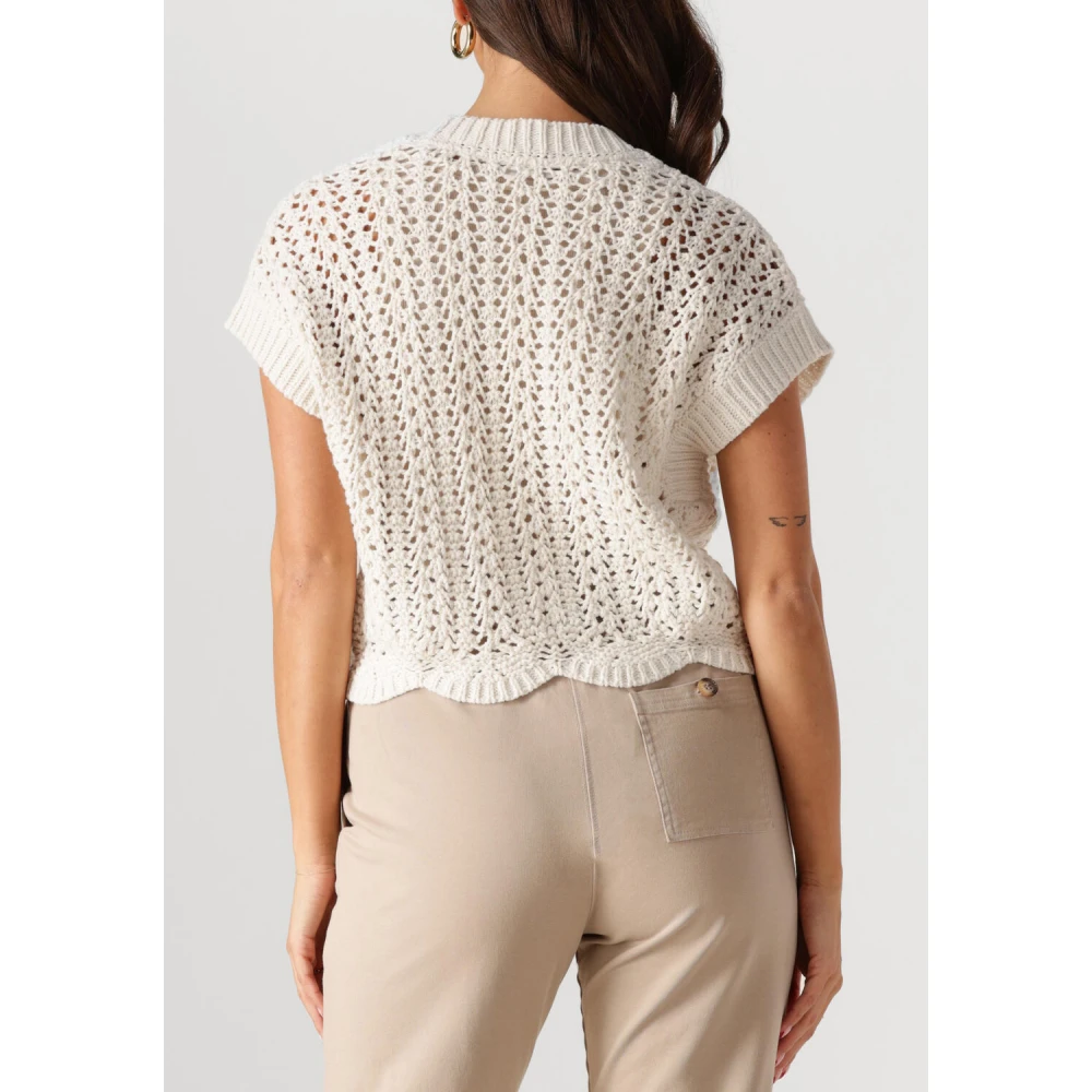 Moscow Dames Truien & Vesten Puntige Stijl Beige Dames