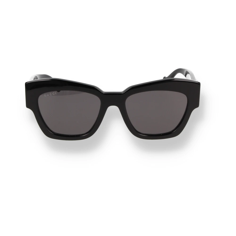 Gucci Onregelmatige vlinderzonnebril met grijze lenzen Black Dames