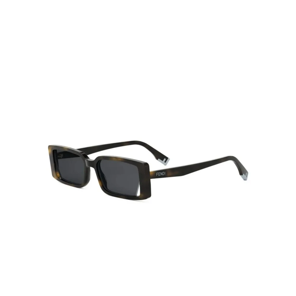 Fendi Women's Brown Rectangle Sunglasses - Sunglasses - 53 Mm - Accessories