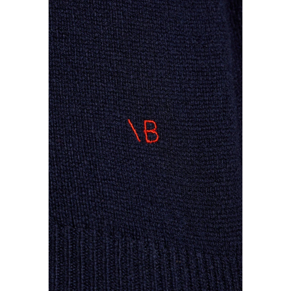 Victoria Beckham Trui met logo Blue Dames