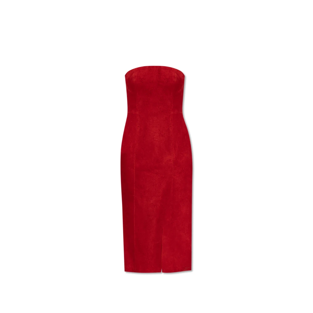 Alexander mcqueen Leren jurk Red Dames