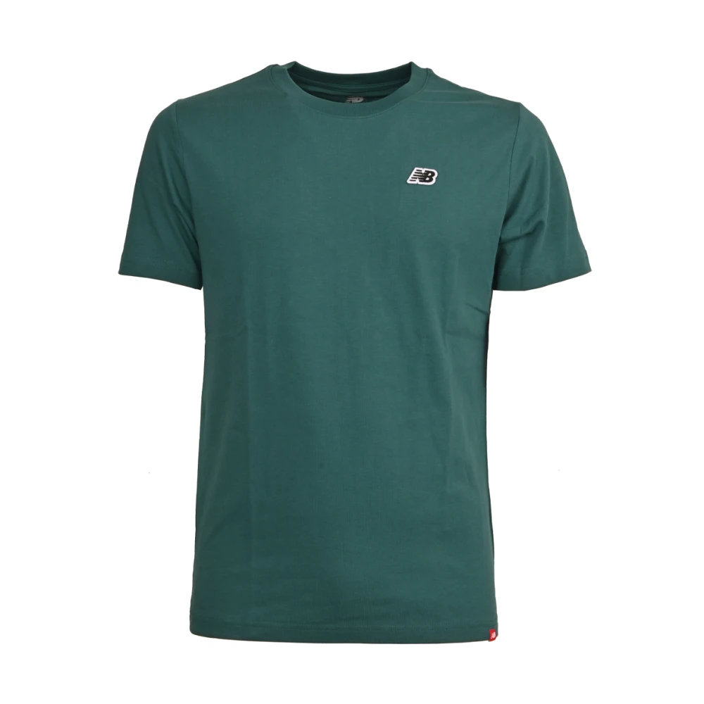 New Balance Logo Front T-shirts en Polos Green Heren