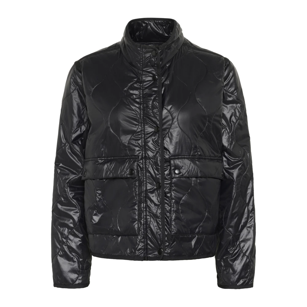 Saint Tropez Zwarte Ilinesz Jas met Rits Black Dames