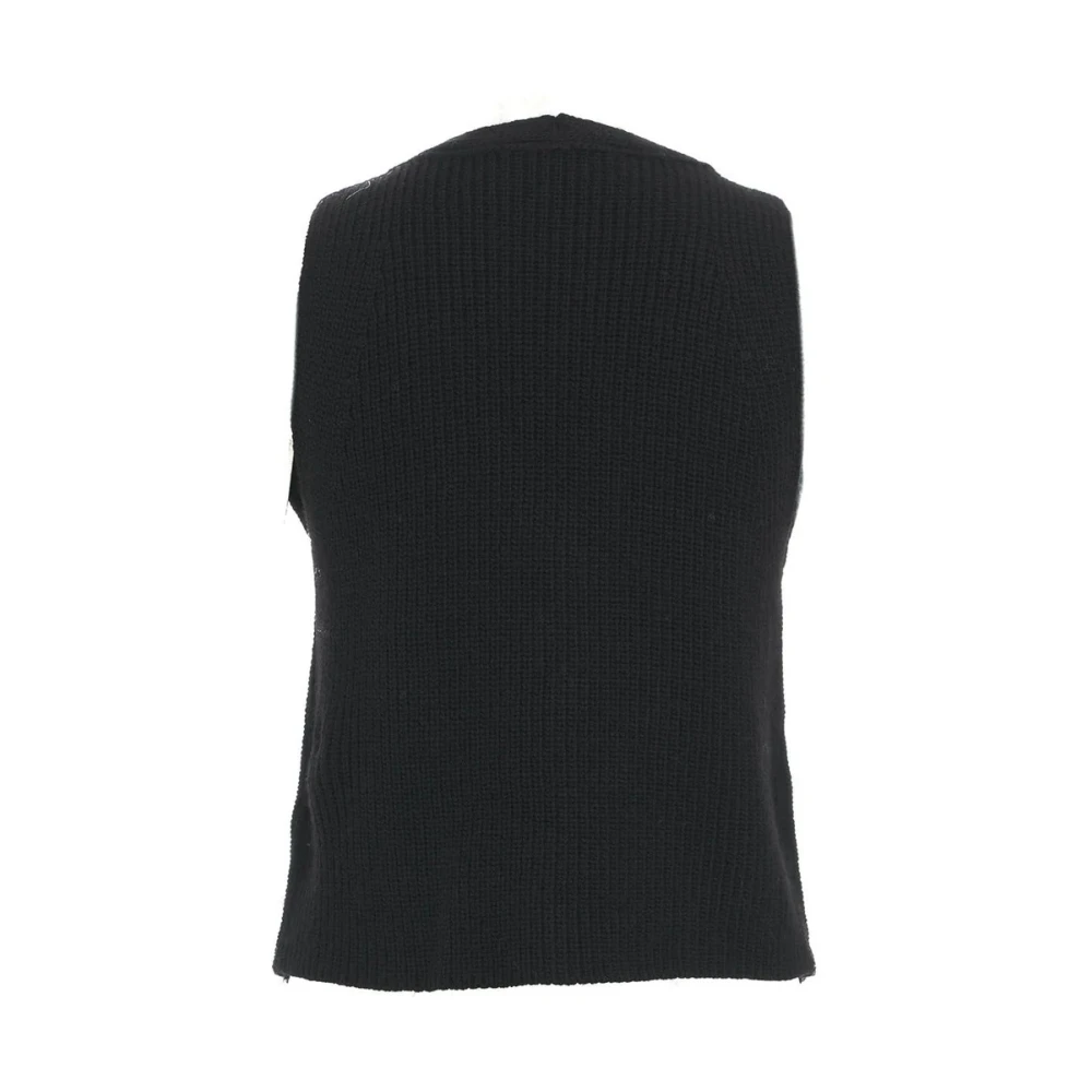 Kaos Gebreid Gilet Art. Qi1Fp009 Black Dames