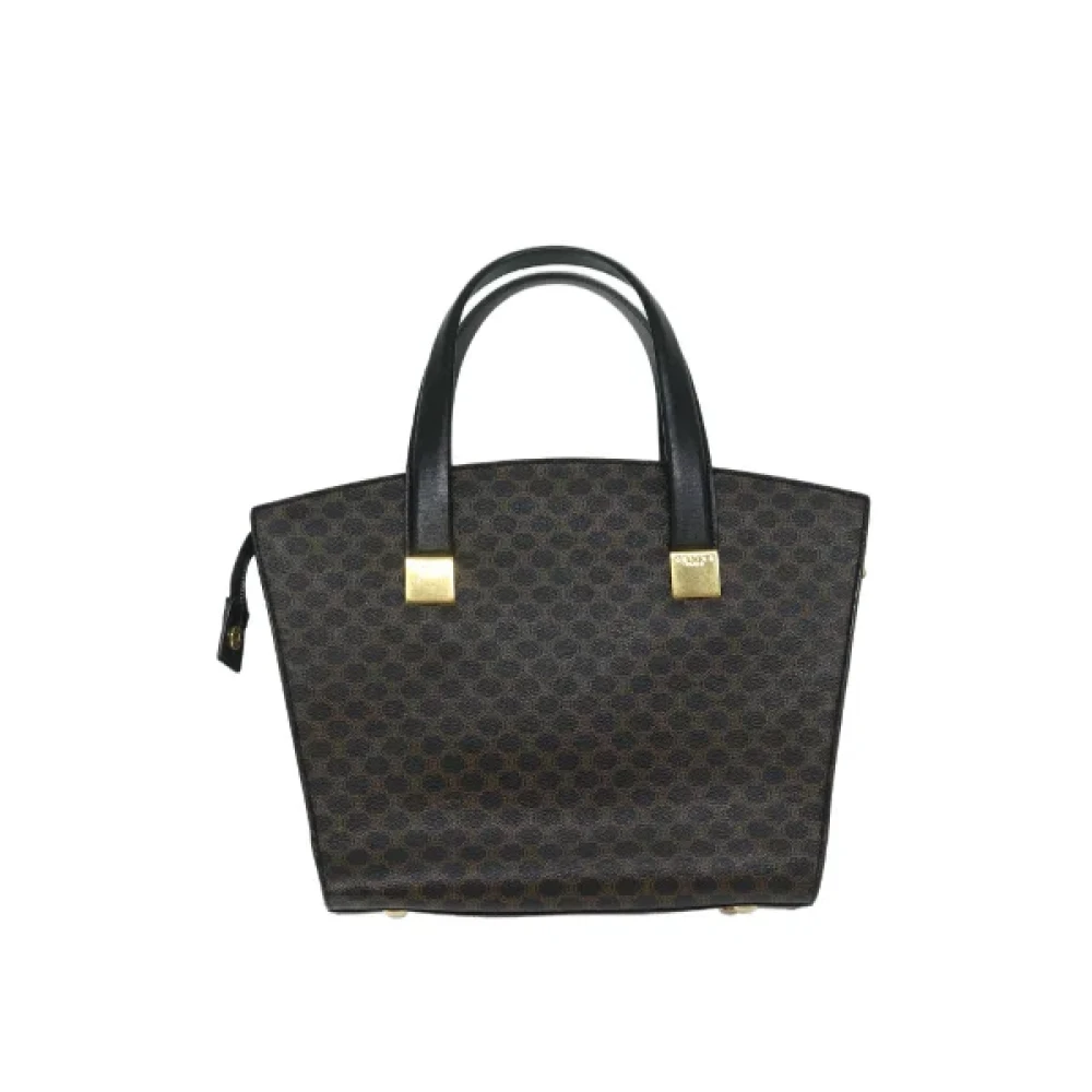 Celine Vintage Pre-owned Leather handbags Black Dames