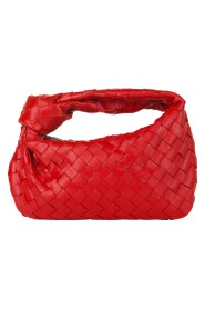 Rød mini Intrecciato Jodie Leather Handbag