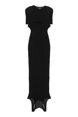 black-mesh-double-side-dress