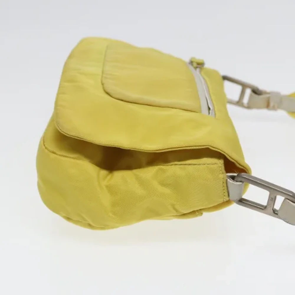 Prada Vintage Pre-owned Nylon prada-bags Yellow Dames