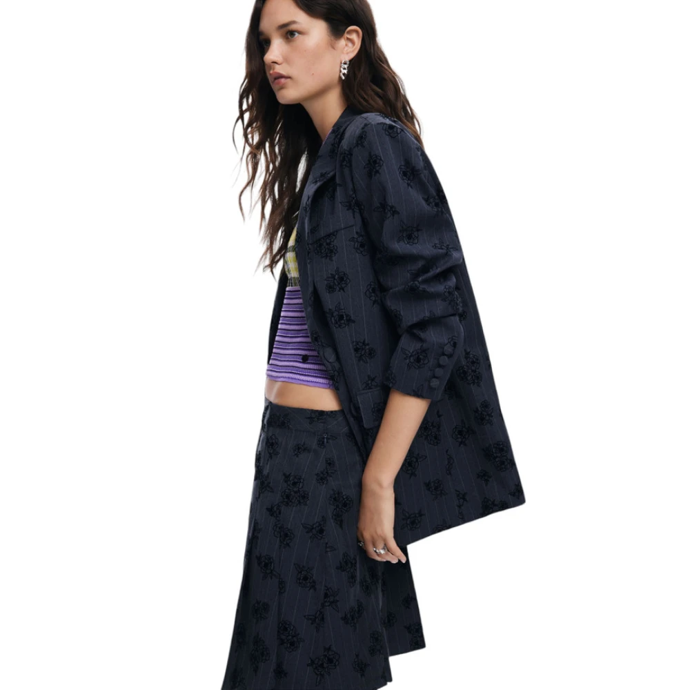 Desigual Dames Trenchcoat Ame Zagrez Black Dames
