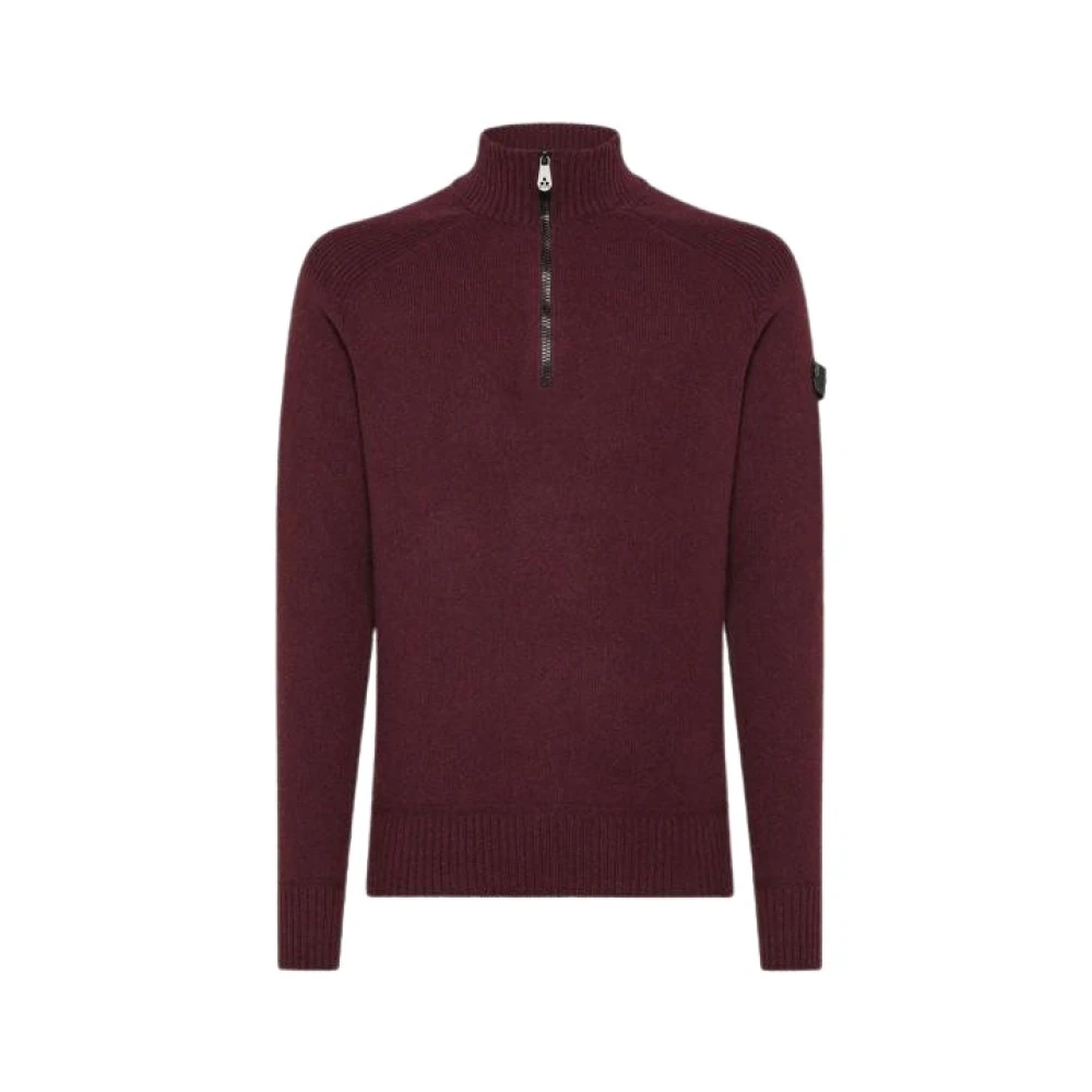 Peuterey Moderne Aubergine Sweater Braille 02 Red Heren