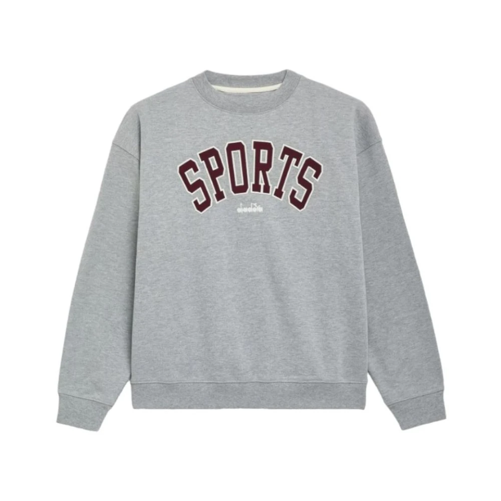 Diadora Legacy Unisex Sweatshirt Katoen Gray Heren