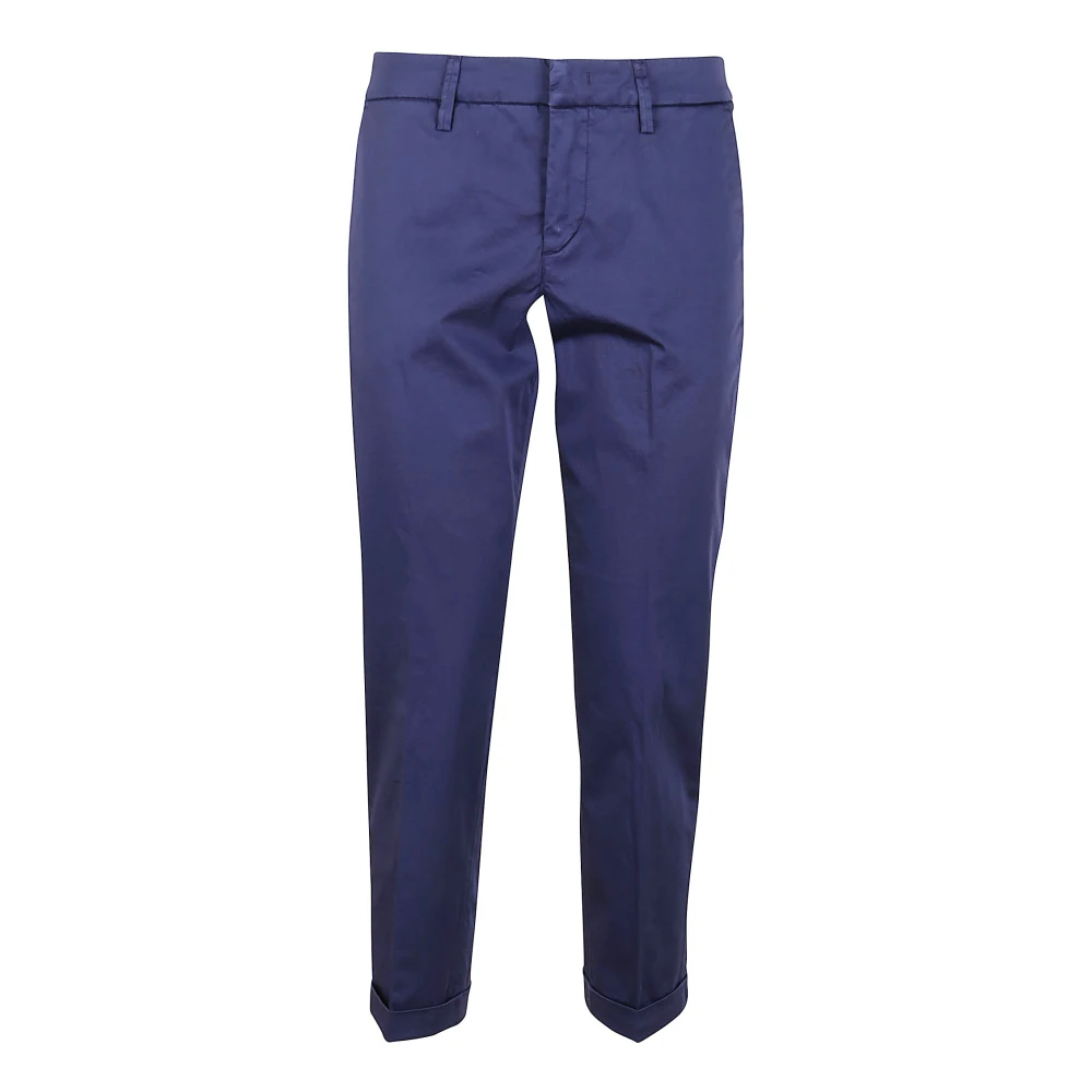 Fay Women's Blue Capri Trousers - Straight Trousers - W27 - Trousers