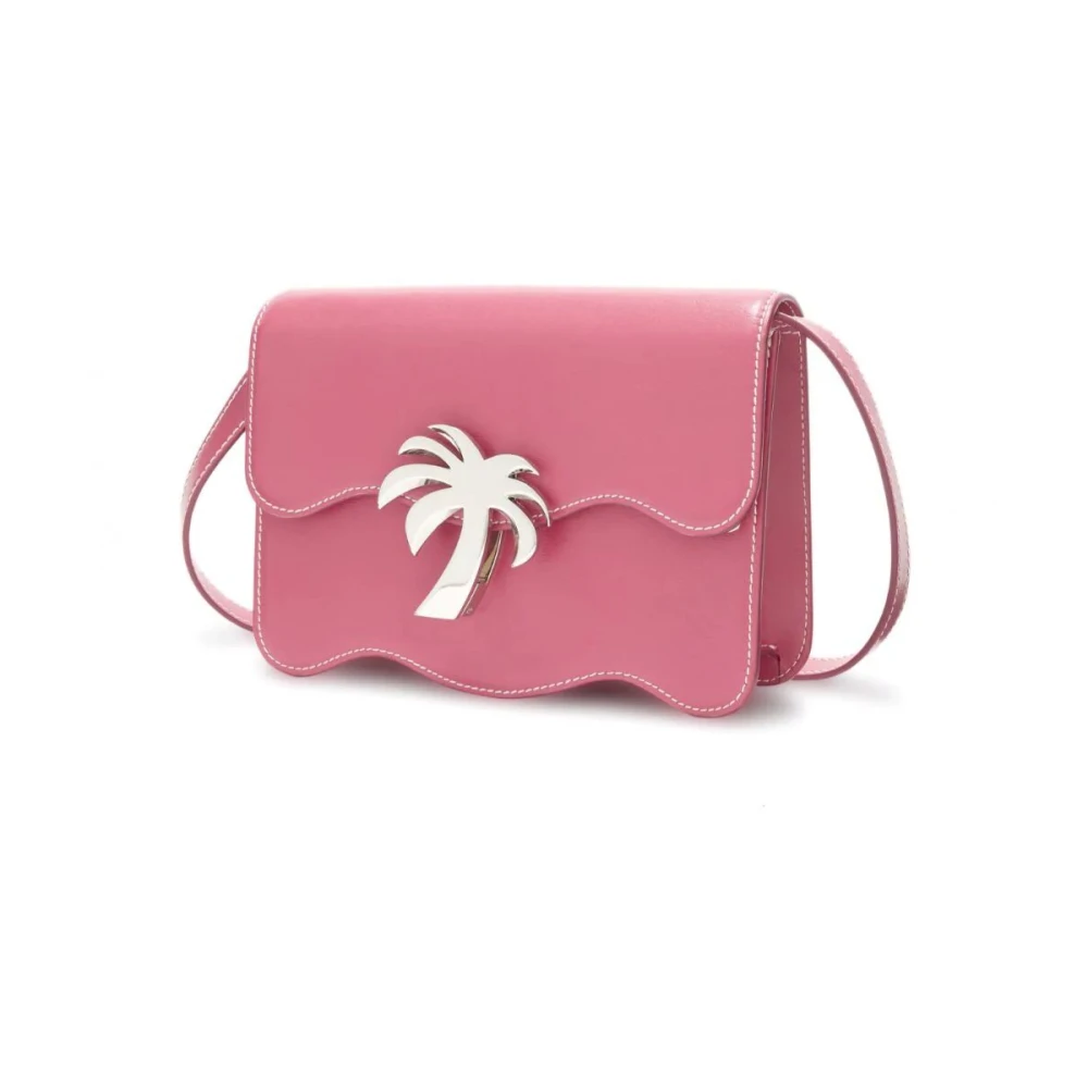 Palm Angels Stijlvolle Roze & Paarse Schoudertas Pink Dames