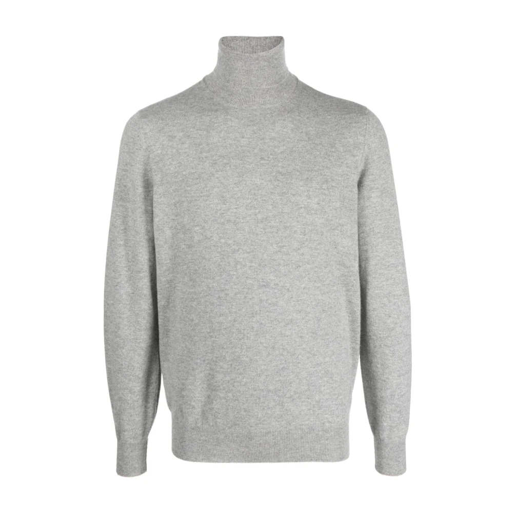 BRUNELLO CUCINELLI Blauwe Cashmere Coltrui Sweater Gray Heren