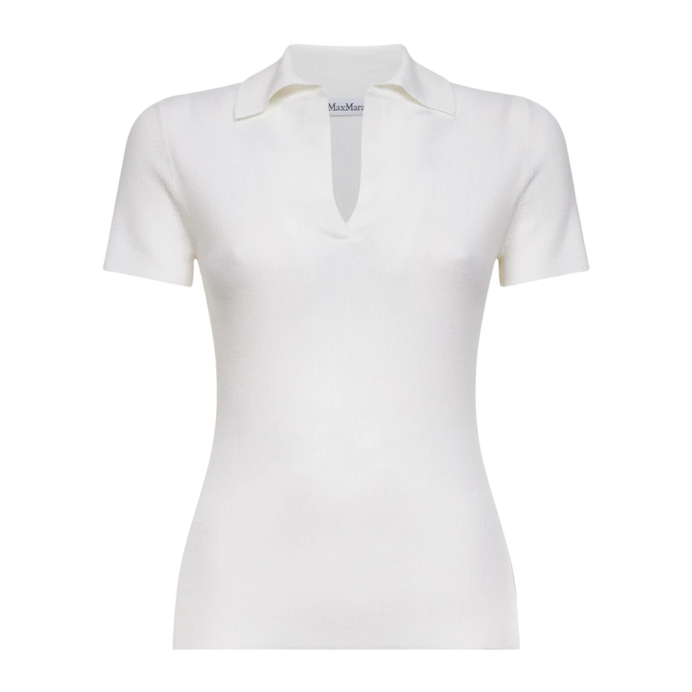 Max Mara Women's White Albero Polo Shirt
