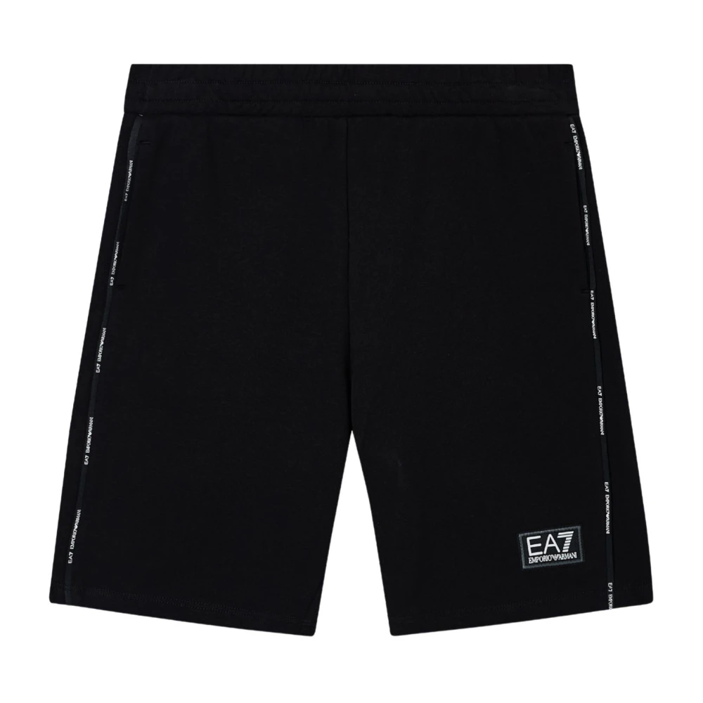 Emporio Armani Ea7 Mannelijk Zwart Jersey Bermuda