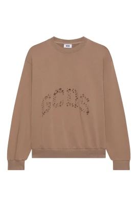 Distressed Cotton Sweatshirt
