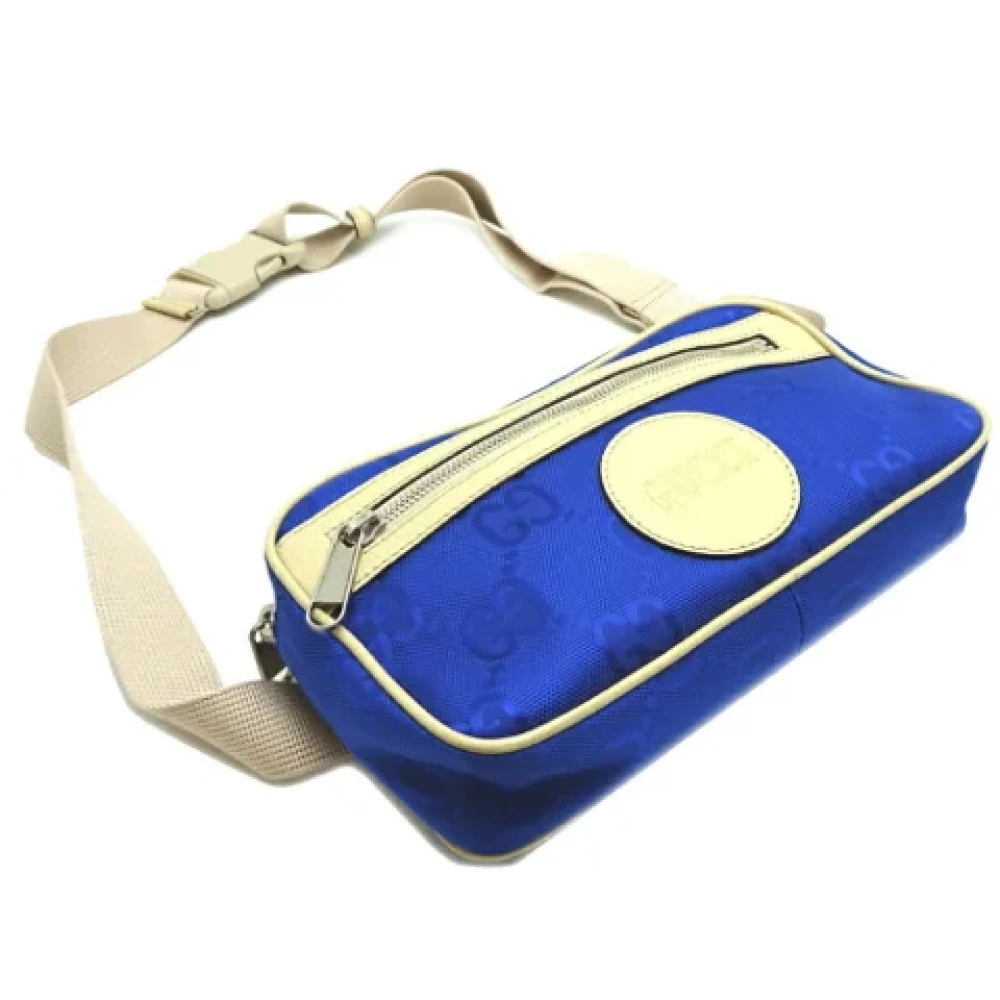 Gucci Vintage Pre-owned Canvas gucci-bags Blue Dames