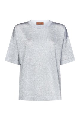 t-shirt-col-rond-en-lame-argent