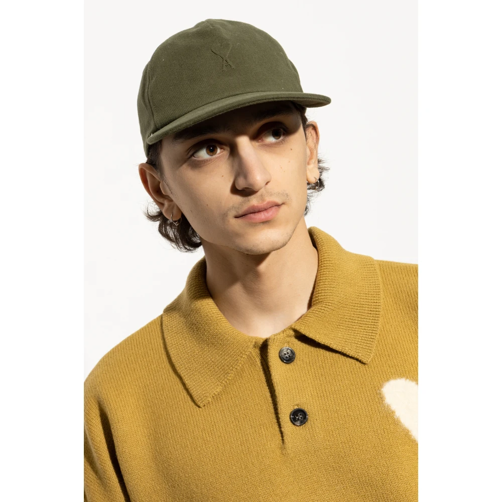 Ami Paris Baseball Cap Green Unisex