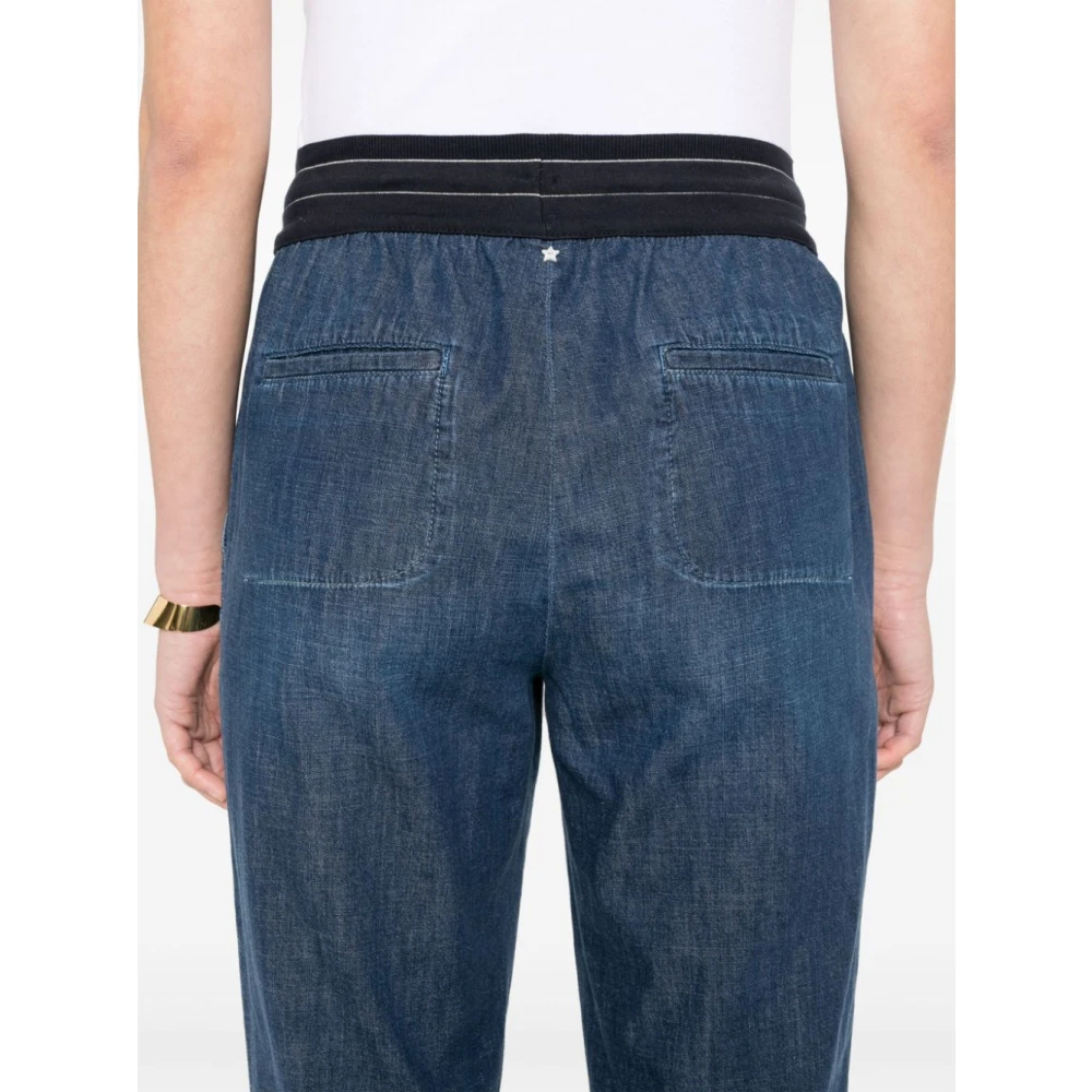 Lorena Antoniazzi Blauwe Denim Koord Tapered Jeans Blue Dames