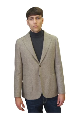 Wool Canvas Blazer