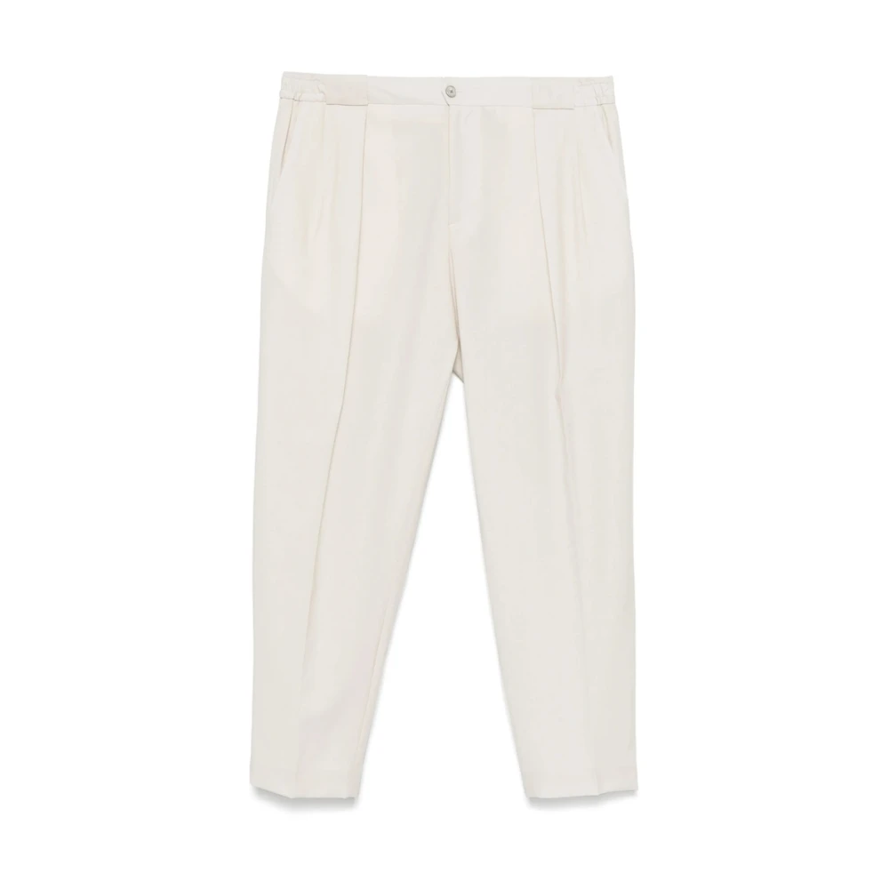 Briglia Beige Broek met Elastische Tailleband Beige Heren