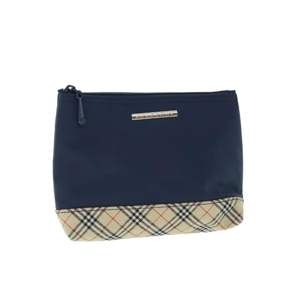 Burberry Vintage Pre-owned Fabric clutches Blue Dames